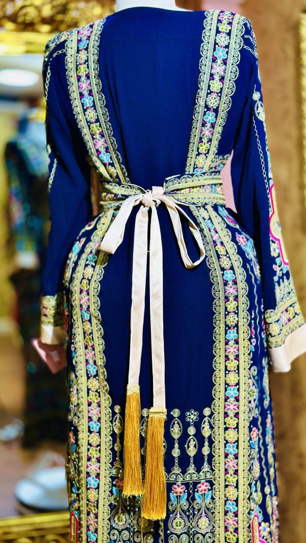ثوب مخرز لون كحلي - Image 4
