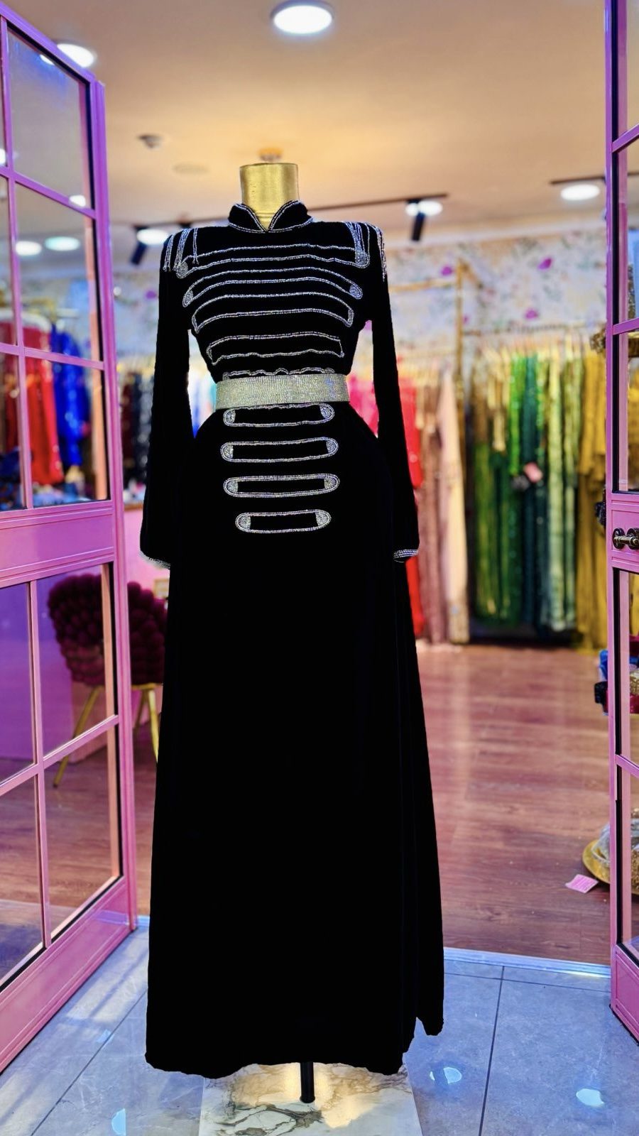 فستان مخمل بارد