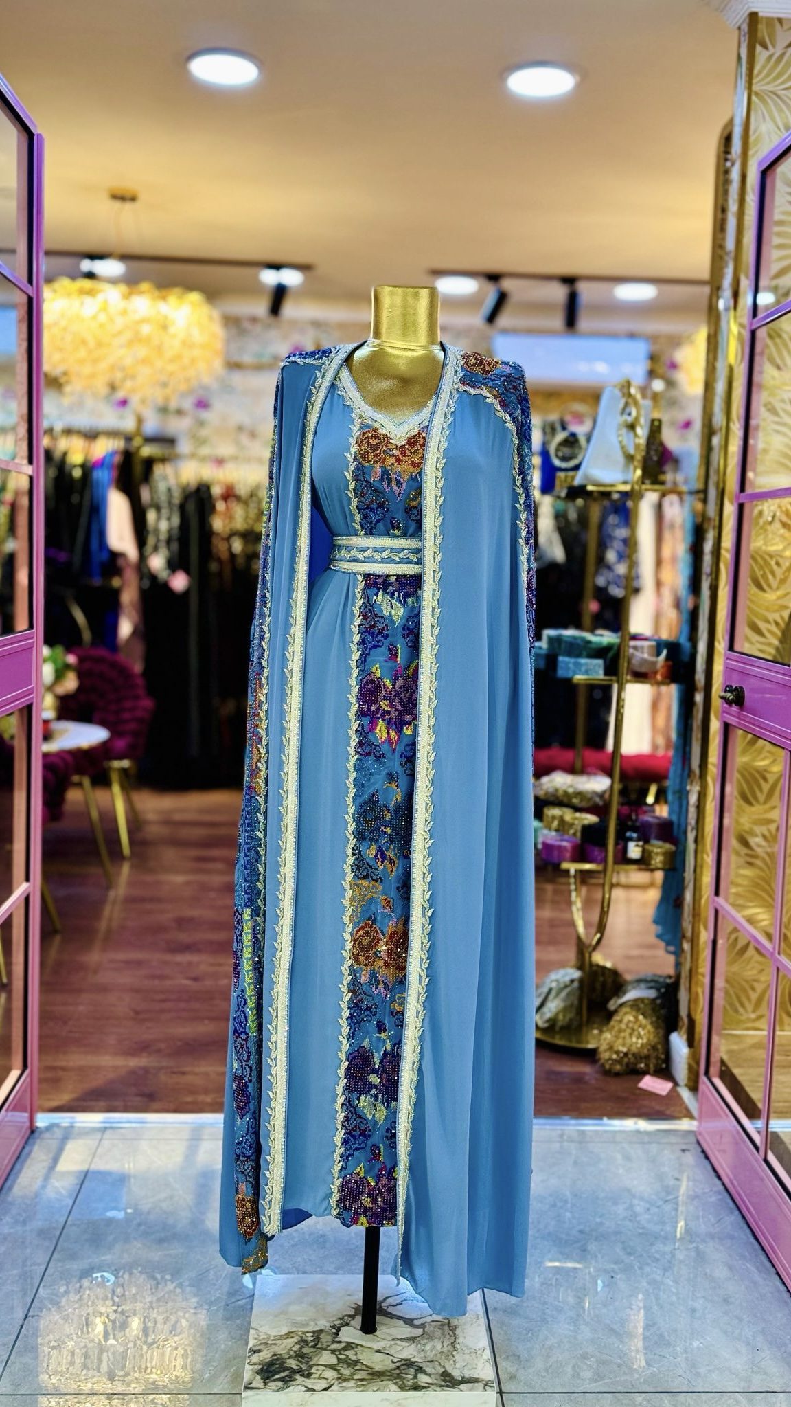 قفطان 3 قطع فخم