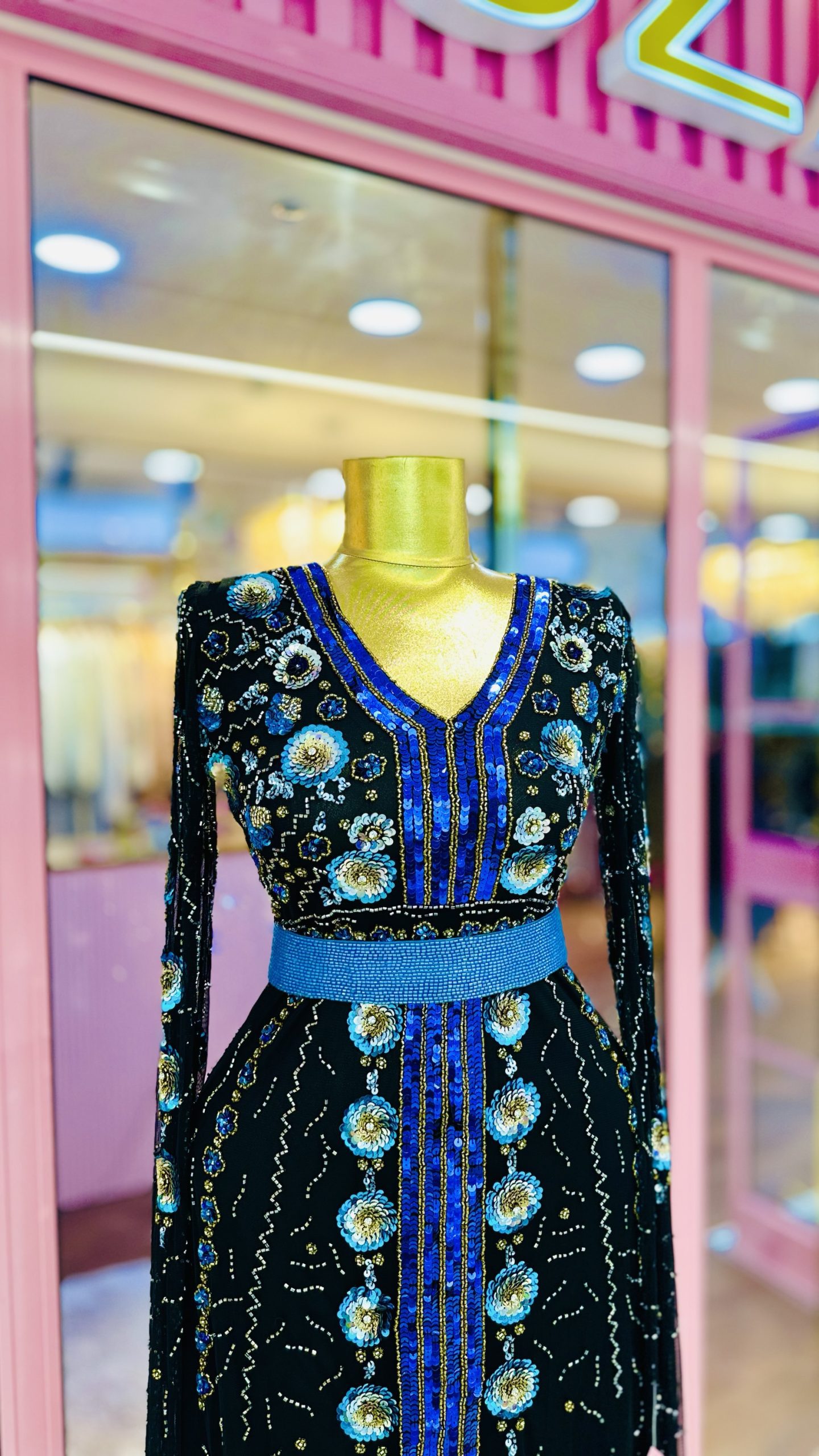 فستان شك خرز يدوي - Image 3