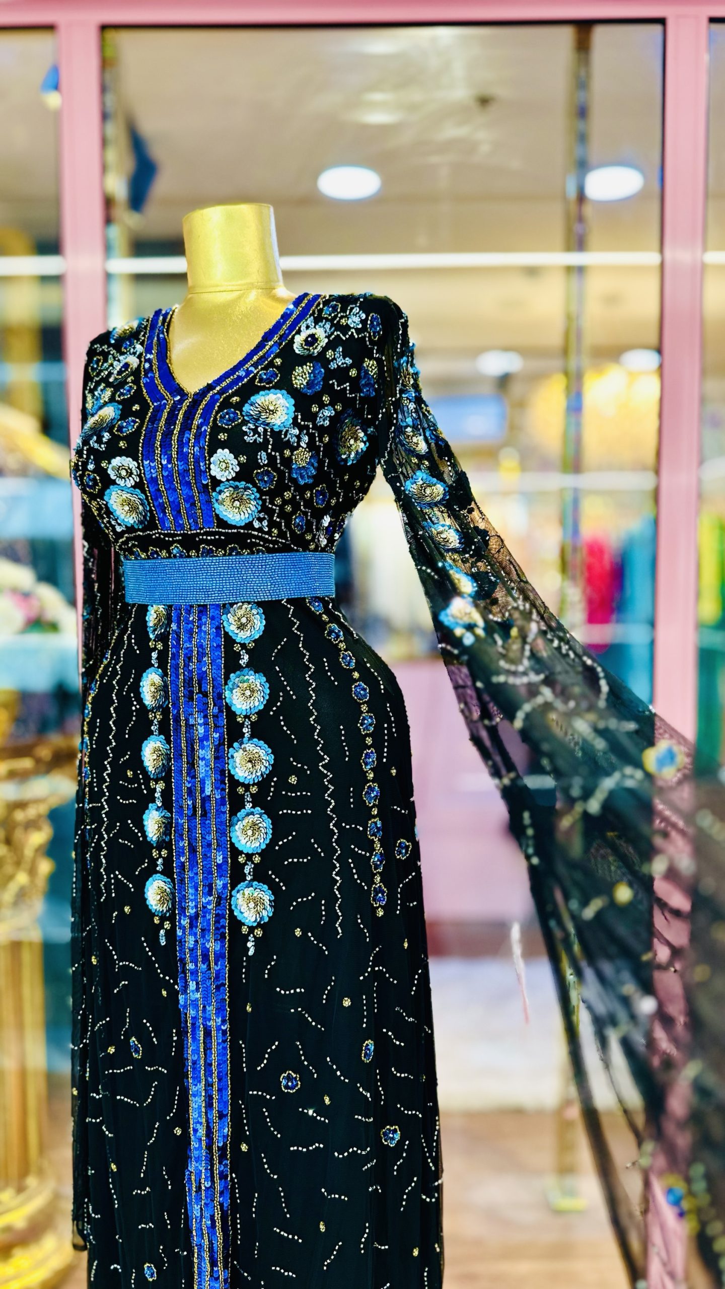 فستان شك خرز يدوي - Image 4
