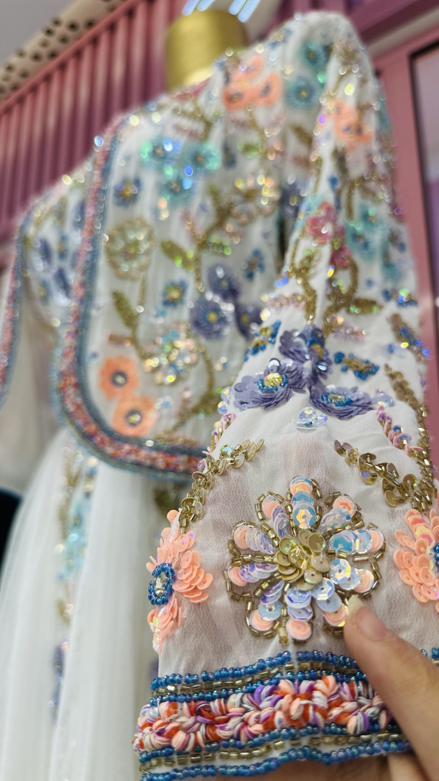 فستان شك خرز يدوي - Image 3